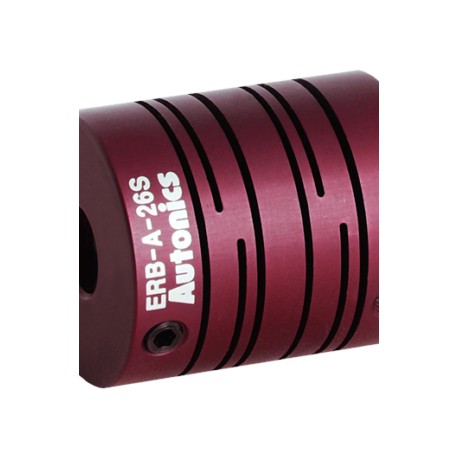 ERB-A-26S-06/(3/8INCH) Cople radial flexible doble de aluminio Ø06mm/(3/8IN)