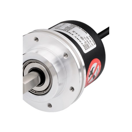 E58SC10-100-3-T-24 Encoder 58mm sujecion flecha Ø10mm 100PPR 3PH TotemPole 24VCD