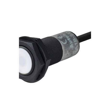 PRA18-5DN Sensor inductivo teflón M18 Sn 5mm Rasante 3 hilos 24VCD NPN NA IP67