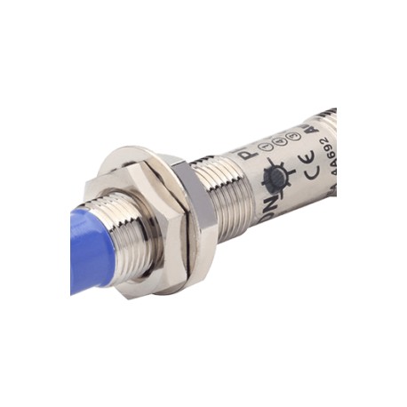 PRDCM12-8DP Sensor inductivo M12 SN Ext 8mm No rasante 24VCD PNP NA T/conector