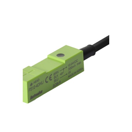 PS12-4DNU Sensor inductivo rectangular 12mm SN 4mm 3H 24VCD NPN NA D/superior