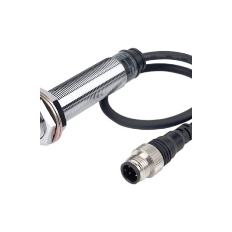 PRWL18-5DP Sensor inductivo largo M18 SN 5mm Rasante 24VCD PNP NA T/cable conect