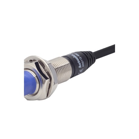 PRD12-8DP Sensor inductivo M12 SN Ext 8mm No rasante 3 hilos 24VCD PNP NA