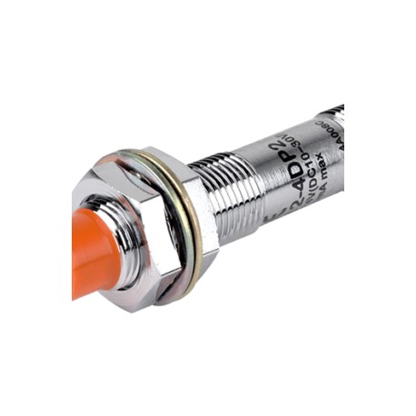 PRCM12-4DP2 Sensor inductivo M12 SN 4mm No rasante 24VCD PNP NC T/conector IP67
