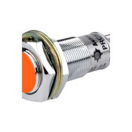 PRCM18-5DP2 Sensor inductivo M18 SN 5mm Rasante 24VCD PNP NC T/conector IP67