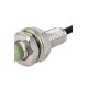 PR08-2DN2 Sensor inductivo M08 Sensado 2mm No rasante 3 hilos 24VCD NPN NC IP67