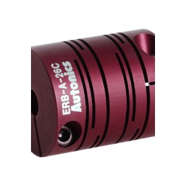 ERB-A-26C-08/08 Cople radial flexible doble de aluminio Ø08/08mm