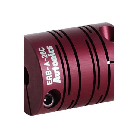 ERB-A-26C-08/08 Cople radial flexible doble de aluminio Ø08/08mm
