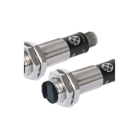 BR20M-TDTD-C-P Sensor fotoeléctrico latón M18 Barrera 20m 24VCD PNP C/Conecto-X