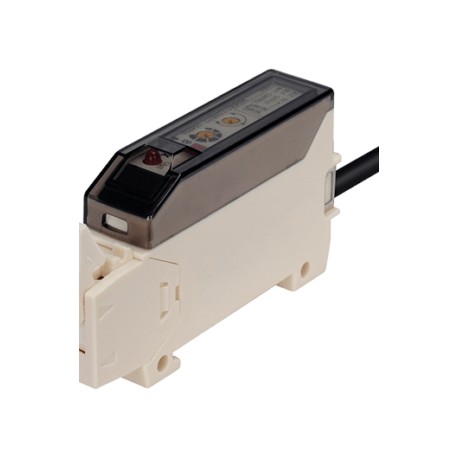 BF3RX Amplificador fibra óptica con ajuste doble LED rojo 12-24VCD NPN