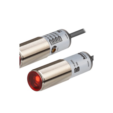 BRQM20M-TDTA Sensor fotoeléctrico latón M18 Barrera 20m 24VCD NPN