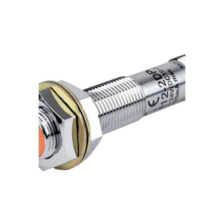 PRCM12-2DP Sensor inductivo M12 SN 2mm Rasante 24VCD PNP NA T/conector IP67