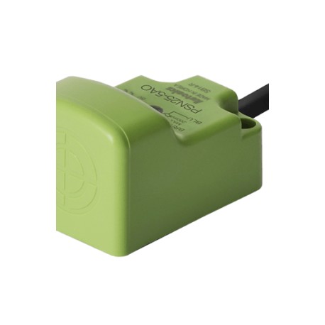 PSN25-5AO Sensor inductivo rectangular ND 25mm SN 5mm 2H 24VCD NA D/frontal